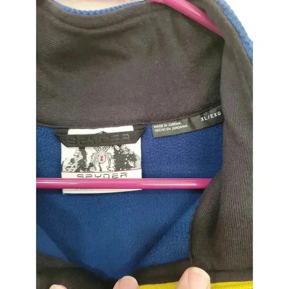 Spyder Sweater Mens Medium 1/4 Zip Jacket Thermal‎ Pull Over Size XL #5 - Picture 3 of 3